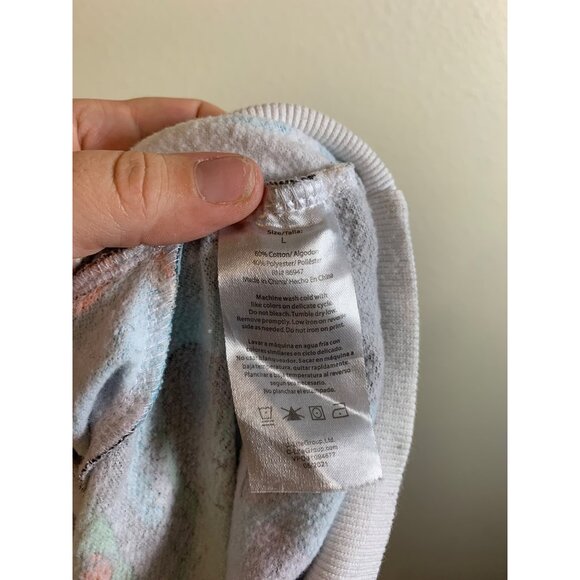 Retro Rugrats Nickelodeon Crop Hoodie Sweatshirt Women's Size Large AD7 - Picture 7 of 7